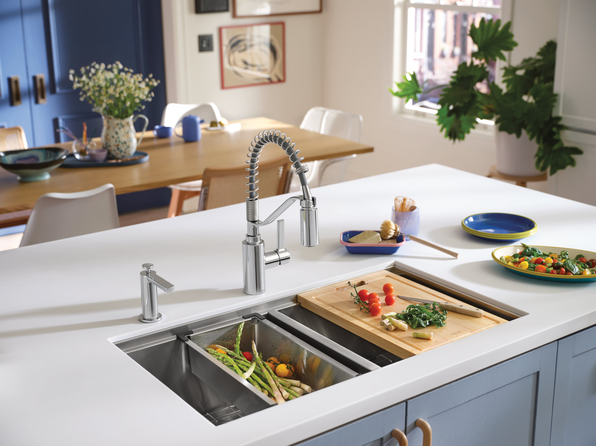 煉2  Moen Luxe Chef 33” Workstation Stainless Steel Undermount